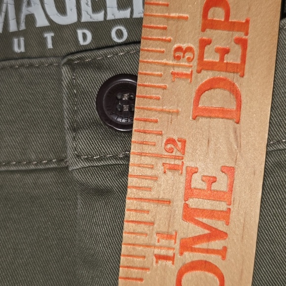 Magellan Outdoors Flat Front Olive Green Mens Size 42 - Picture 13 of 14